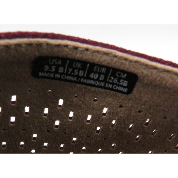 Revitalign Womens Burgundy Suede Ankle Boots Size 9.5 Side Zipper Closure NEW - Picture 6 of 9